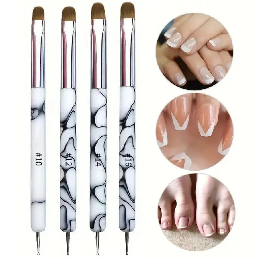 Dual-Ended Nail Art Brushes And Dotting Pens Set, Professional Manicure Detailing Tools, French Nail Art Pen Kit Good Vibrations