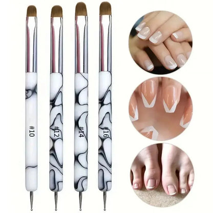 Dual-Ended Nail Art Brushes And Dotting Pens Set, Professional Manicure Detailing Tools, French Nail Art Pen Kit Good Vibrations