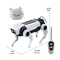Rc Robot Children's Remote Control Mechanical Dog Toy Science Teaching Diy Assembling Model Electric Set Toys for Boys Kids Gift Good Vibrations