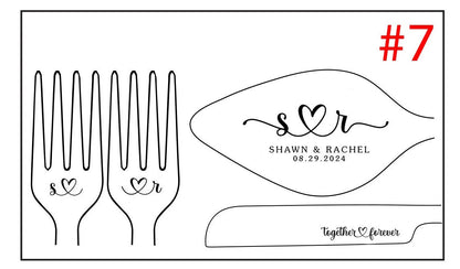 Personalized Wedding Cake Cutting Set Custom Engraved Gifts Wedding Gift For Bridal Shower Unique Anniversary Engagement Gift Good Vibrations