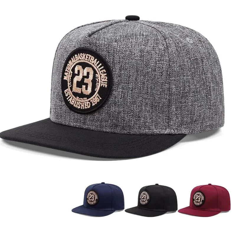 Outdoor Sports Hat Men's and Women's Flat Brim Hat  Breathable Personality Sticker Street Embroidered Hip Hop Hat Sunscreen Cap Good Vibrations