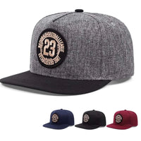 Outdoor Sports Hat Men's Flat Brim Hat  Breathable Personality Sticker Street Embroidered Hip Hop Hat Sunscreen Cap Good Vibrations