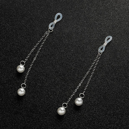 1 Pair Sexy Vintage Pearl Pendant Nipple Clip Chest Chain Suitable For Wearing At Nightclubs Parties And Valentine's Day Good Vibrations