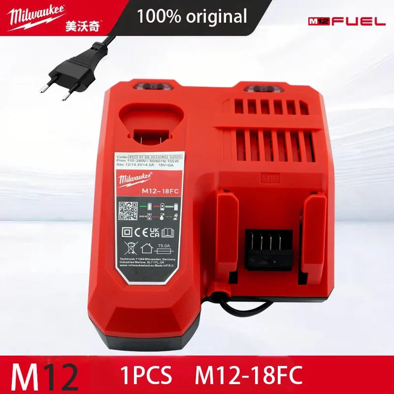Milwaukee 12V Battery, Comes with Packaging Color Box  12V Battery M12B6 6000mAh  Rechargeable tool battery M12 Hot Promotion Good Vibrations