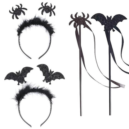 Halloween Headbandy Wand For Children Adult Cosplay Party Costume Set Headpiece & Wand Festival Accessories Good Vibrations