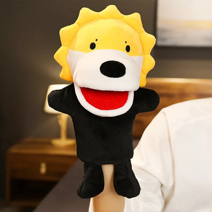 Stuffed Plush Animals Toys Hand Finger Puppet Kawaii Dolls Educational Baby Toys Learning & Education Monkey Tiger Children Gift Good Vibrations