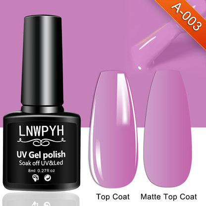 Nail Gel Polish 36 Color Gel Nail Polish Semi Permanent Gel Vernis Base Top Coat Nail Art Manicure Soak Off LED UV Gel Varnishes Good Vibrations