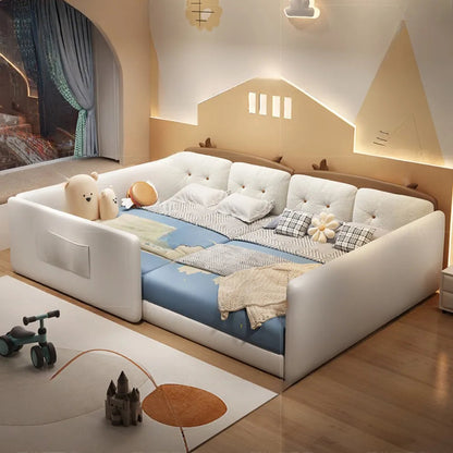 Upholstered Headboard Beds Waterproof Minimalist Luxury Modern Bed Double Frames Muebles Para El Hogar Furniture Decoration Good Vibrations