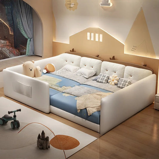 Upholstered Headboard Beds Waterproof Minimalist Luxury Modern Bed Double Frames Muebles Para El Hogar Furniture Decoration Good Vibrations