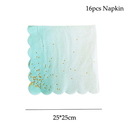 Pink Party Plates Rainbow Gold Dot Dinner Plates/cups/straws/Napkin Dishes Party Birthday Wedding Party Event Tableware Decorate Good Vibrations