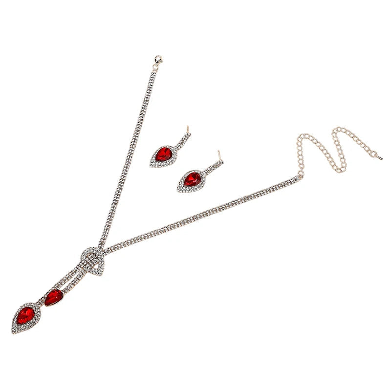 Fashion Necklace Earrings Set Dress Accessories Necklace Earrings Jewelry Set Wedding Dress Up Accessories Party Holiday Gift Good Vibrations Adult Super Store