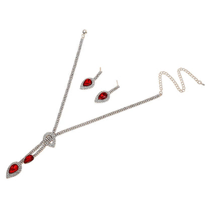 Fashion Necklace Earrings Set Dress Accessories Necklace Earrings Jewelry Set Wedding Dress Up Accessories Party Holiday Gift Good Vibrations Adult Super Store