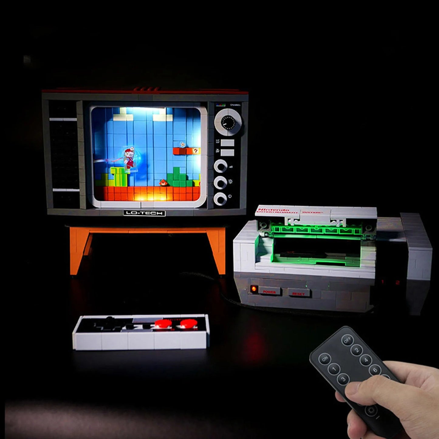 LED Light For 71374 NES Red And White Machine Lamp Building Blocks Bricks  (Not Include Block Model) Good Vibrations