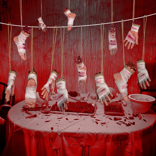 Halloween Party Decorations Bloody Banners Scary Garland Decor Halloween Horror Club Creepy Movie Theme Birthday Party Supplies Good Vibrations