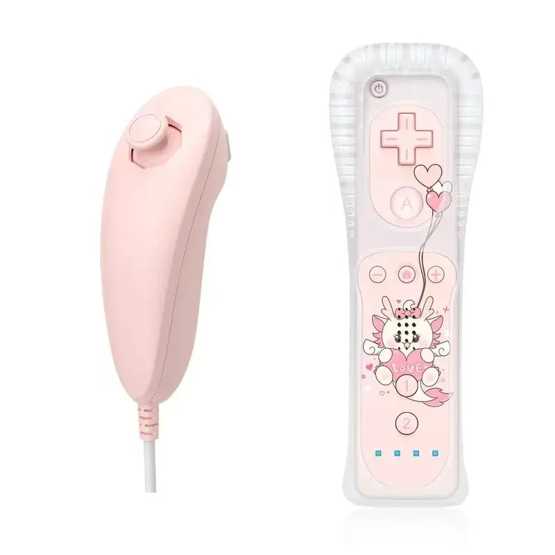 1 Set/2 Set Remote Controller with Nunchuck Controller for Wii Games Control for Wii Console Wireless Gamepad with Motion Plus Good Vibrations