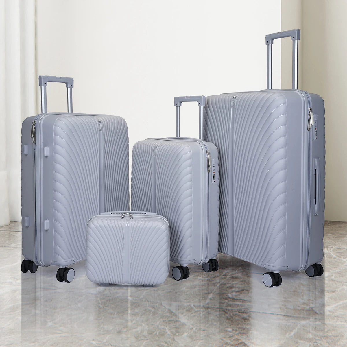 2025 New Large-Capacity and Durable Luggage Roller Suitcase Men and Women Carry-On Boarding Travel 20/24/28 Multi-Piece Set Good Vibrations