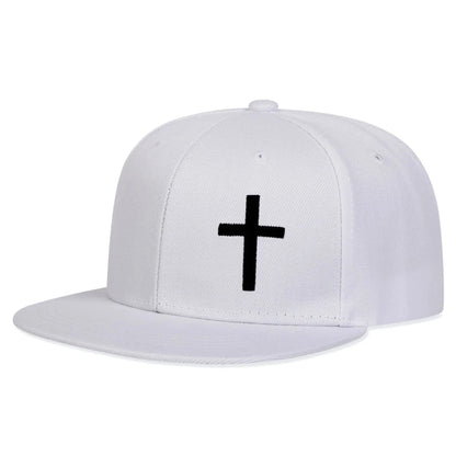 Unisex Cross Embroidery Hip-hop Hats Spring Autumn Outdoor Adjustable Casual Baseball Caps Sunscreen Hat Good Vibrations