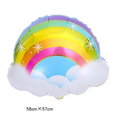 Super Cute Sun Clouds Rainbow Balloons Birthday Party Decor Kids Toys Gifts Air Globos Cartoon Large Size Helium Balloon Decor Good Vibrations