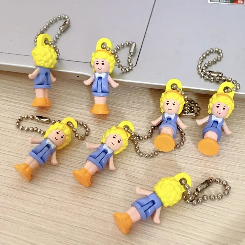 Bandai Polly Pocket Official Articulated Miniature Keychain Authentic Collectible Japanese Model Kit Gift for  Kids Adults Fans Good Vibrations