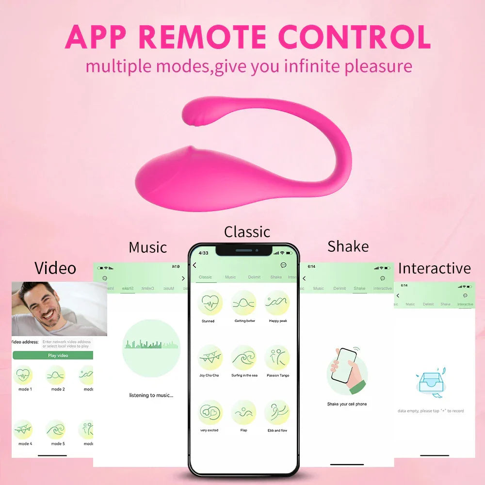 GSpot Dildo Vibrator Wireless Bluetooth APP Control for Women