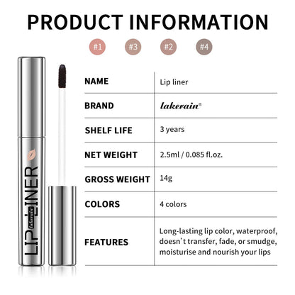 Long Lasting Matte Lip Liner ForWomen Makeup Peel Off Lip Stain Transfer Proof Lipstain Infused with Hyaluronic Acid & Vitamin E Good Vibrations