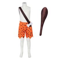 Flintstone Cosplay Costume Cartoon Animated Flintstones Roleplay Uniform Hallowmas Party Outfits Carnival Role Play Suits Good Vibrations