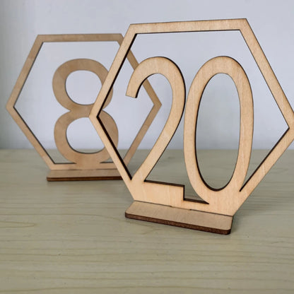 1set Wedding Party Table Number Plate, Wooden Message Clip, Suitable for Birthday Parties, Wedding Parties, Desktop Decoration. Good Vibrations