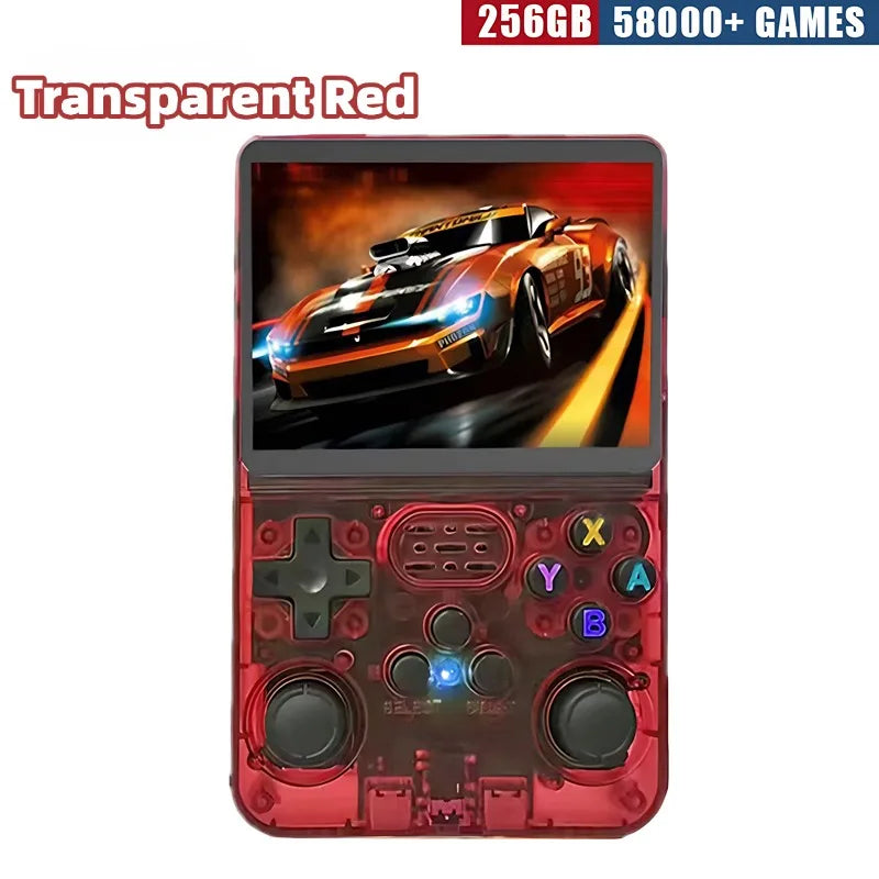 R36S Retro Handheld Game Console - 3.5 Inch IPS Screen, 64GB/128GB/256GB, Portable Gaming Device with Built-in Games Good Vibrations