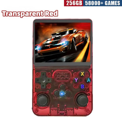 R36S Retro Handheld Game Console - 3.5 Inch IPS Screen, 64GB/128GB/256GB, Portable Gaming Device with Built-in Games Good Vibrations