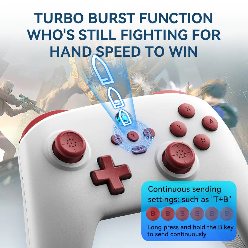 Wireless Game Controller For Switch Switch oled NS Pro GamePad Six-axis vibration PC Game joystick Good Vibrations