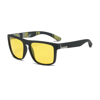 Fashion Square Vintage Polarized Sunglasses Men Women Retro Driving Fishing Luxury Brand Designer Sun Glasses UV400 Eyewear Очки Good Vibrations
