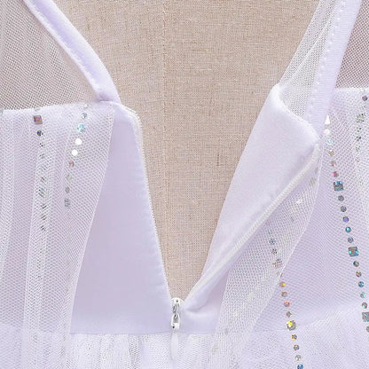 Disney Kids Princess Costume Elsa Anna Halloween Dress Girl Jasmine Moana Dinner Dress Rapunzel Mermaid Pageant Disguise 3-10Y Good Vibrations