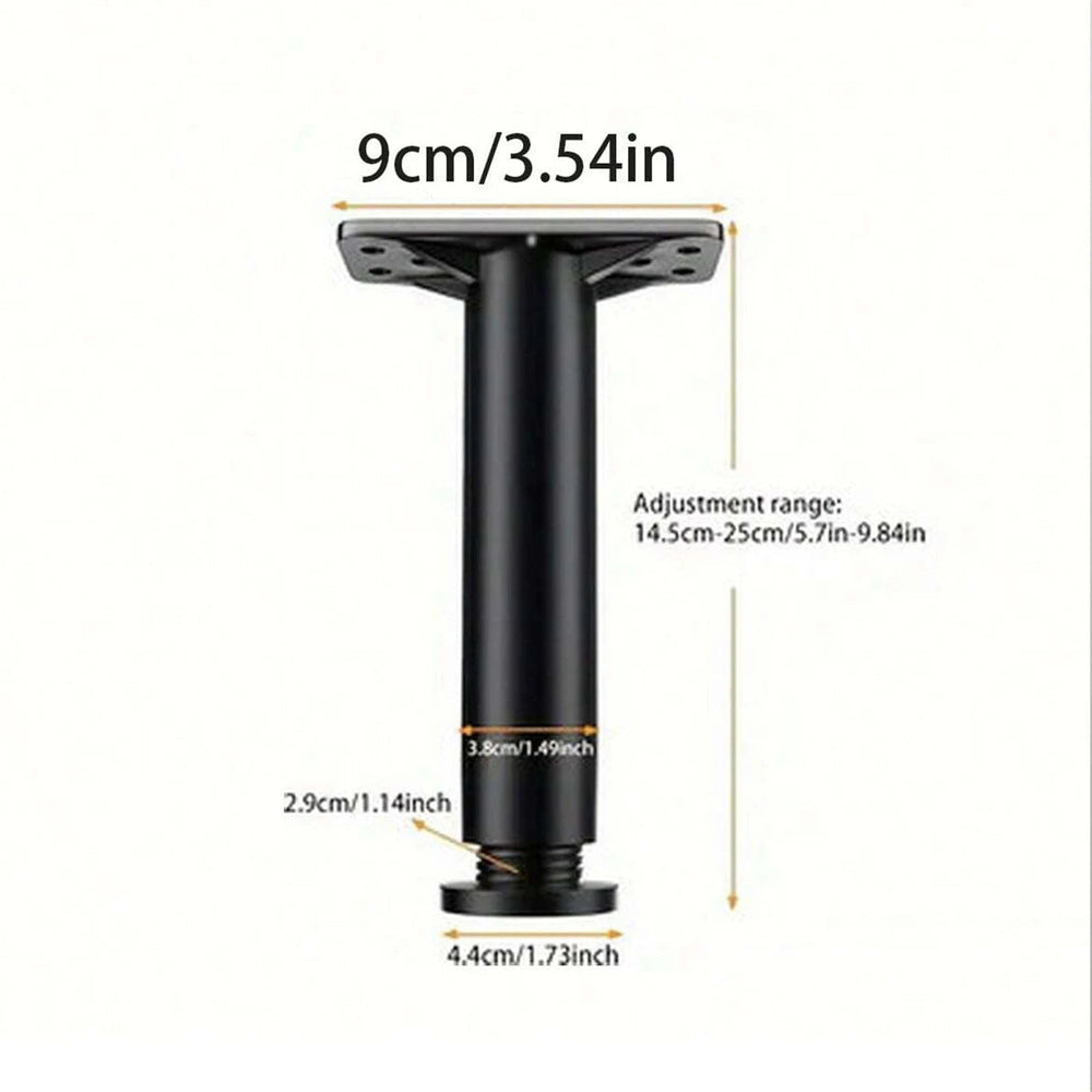 1pc Adjustable Bed Frame Support Legs - Heavy Duty Steel Furniture Feet for King Bed, Sofa, Table - Extra Durable and Sturdy Good Vibrations