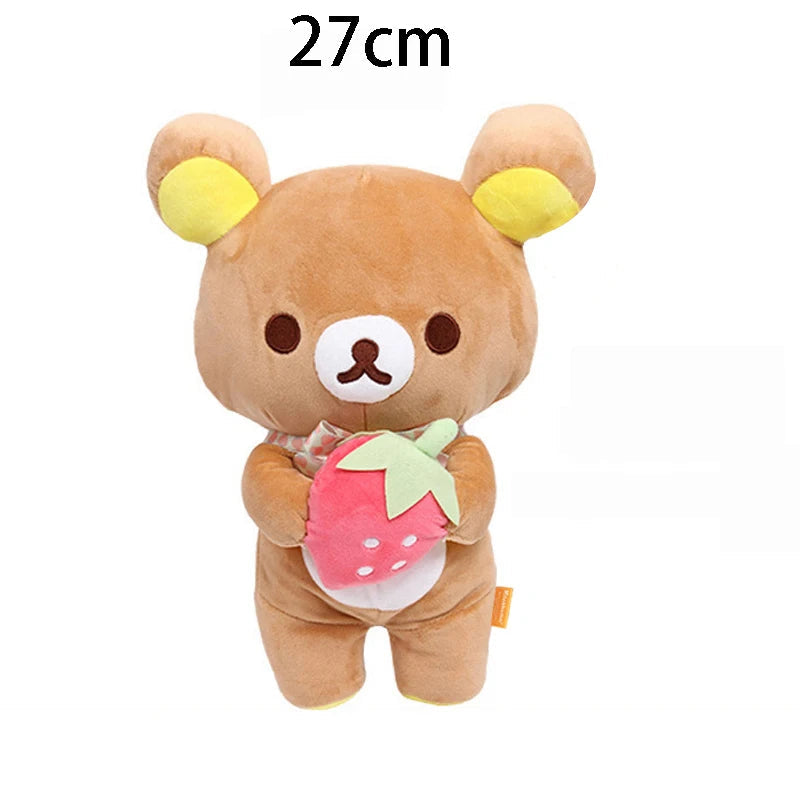 Anime Rilakkuma Cartoon Plush Doll Soft bear Toys Kawaii Room Decor Teddy Bear Plushies Cute Couple Bear Xmas Gifts For Girls Good Vibrations