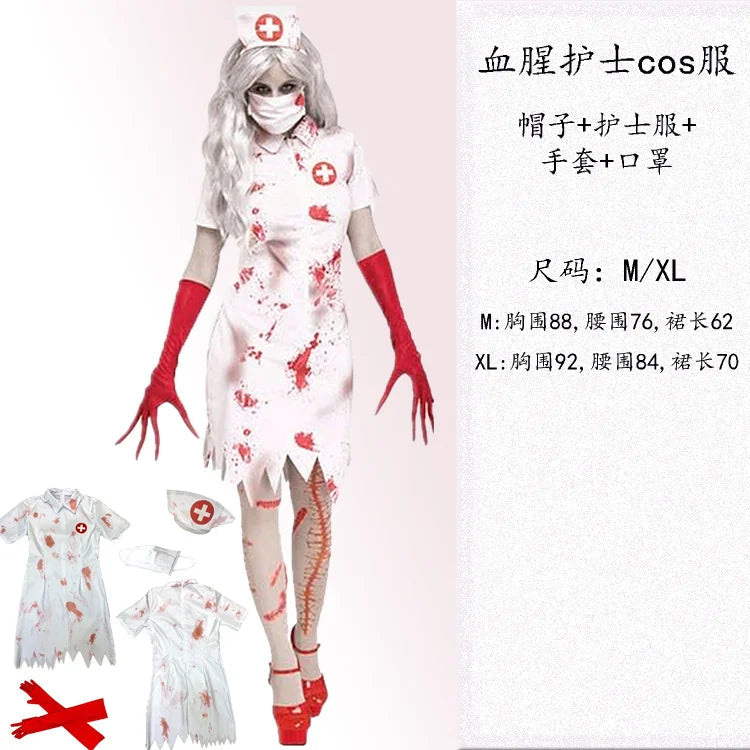 Women Halloween Vampire couple uniform Purim Cosplay Costumes men Horror Ghost Dead Zombie Corpse Bride costume Dress adult Good Vibrations