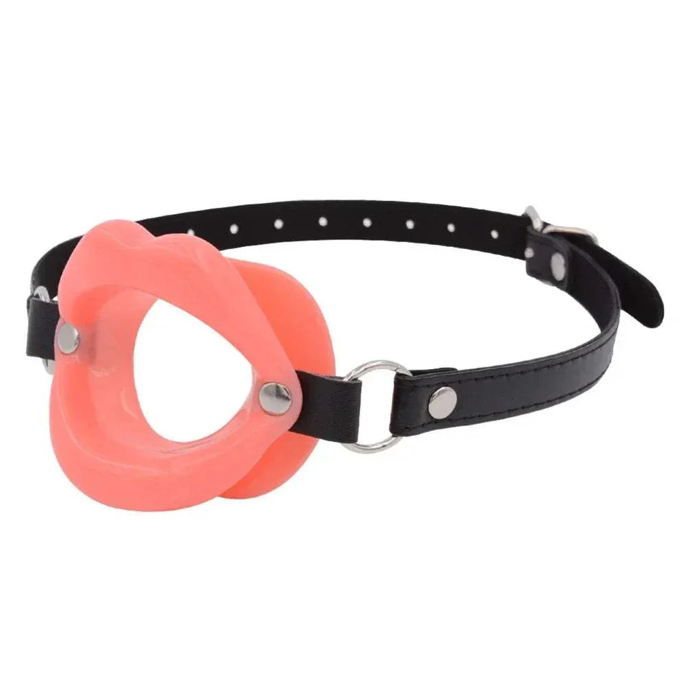 Adult Games Silicone Lips O Ring Open Mouth Gag Oral Fetish Obedient Slave BDSM Bondage Restraints Cosplay Sexy Toys Accessories GOOD Vibrations