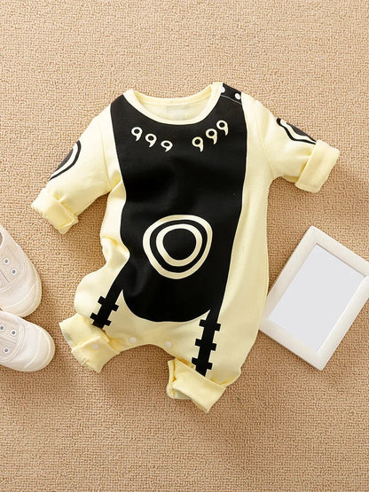 Newborn Baby Anime Cape Style Children Long Sleeve Cotton Bodysuit, Cute Kids Boys Girls Romper Good Vibrations