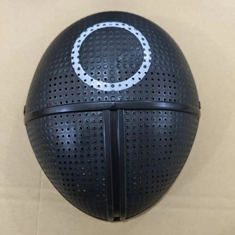 Halloween Cosplay Disguise Masks Triangle Circle Square Mask Black Full Face Mask Film Theme Costume Supplies Good Vibrations
