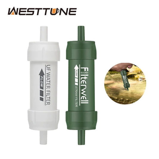 Outdoor Mini Water Filter Straw Water Purification for Survival or Emergency Supplies Portable Micron Water Purifier for Storm Good Vibrations