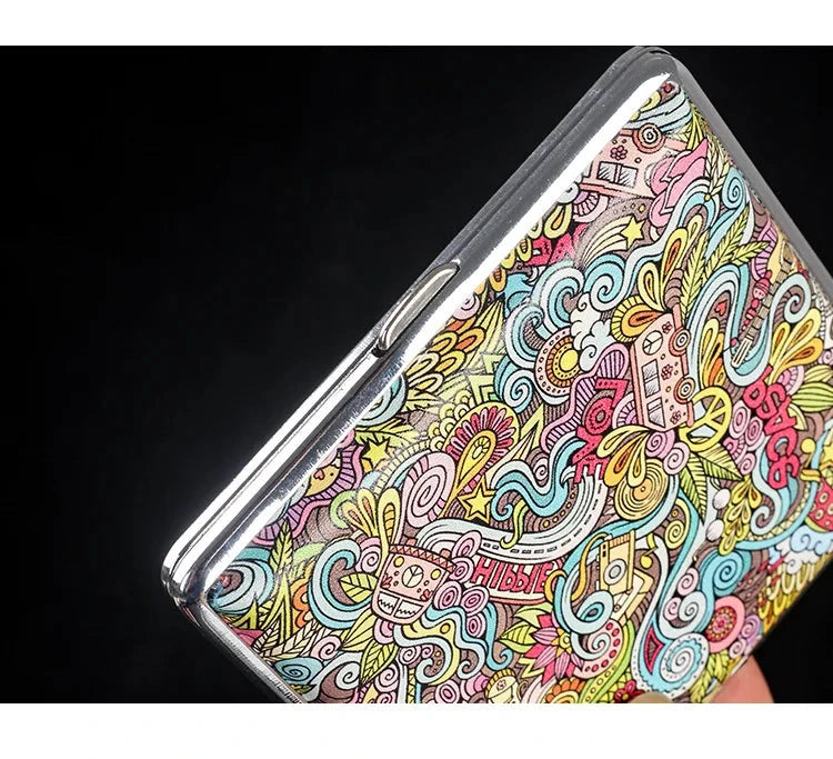 Fashion Cigarette Case 20 Pack Portable Leather Cigarette Holder Creative Personality Coarse Cigarette Storage Box Good Vibrations Adult Super Store