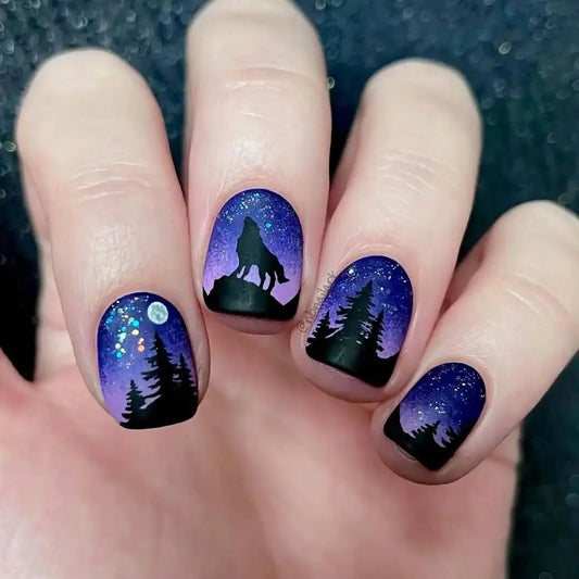 2025 New Halloween Press on Nails Pumpkin Witch Ghost Pattern False Nails Detachable Wearable European Cute Short Fake Nails Good Vibrations