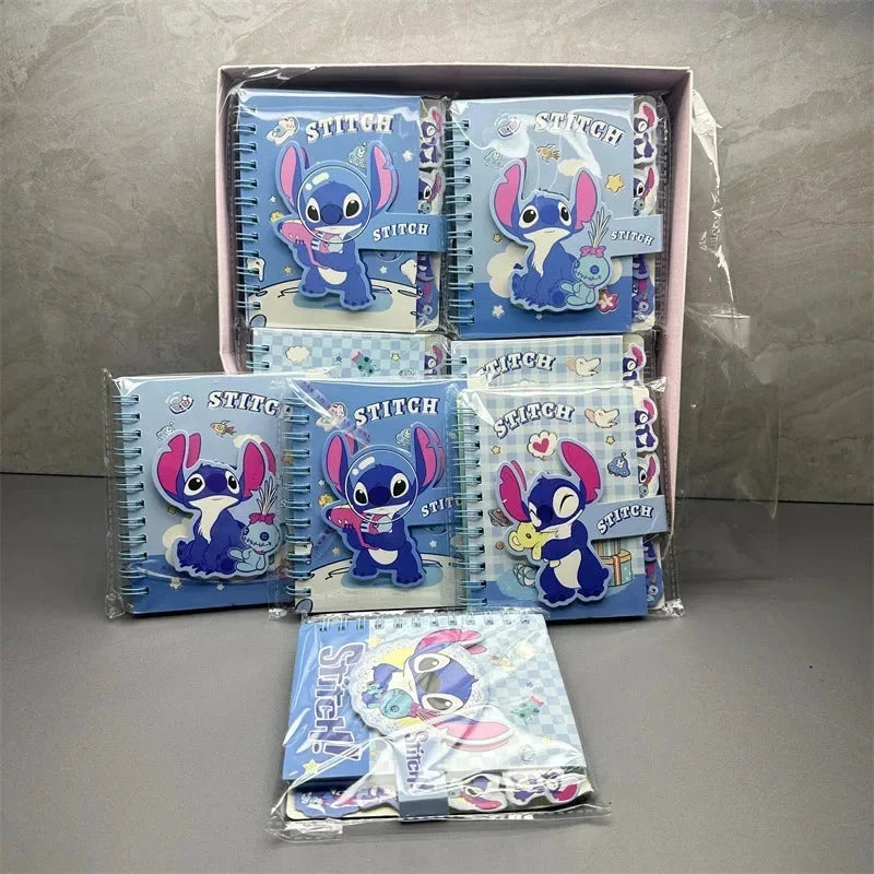 New Stitch Notebook Cute Anime Cartoon School Supplies Portable Diary Fashion Office Supplies Coil Book Children Holiday Gift Good Vibrations