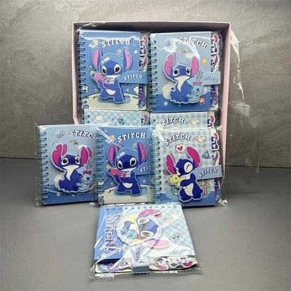 New Stitch Notebook Cute Anime Cartoon School Supplies Portable Diary Fashion Office Supplies Coil Book Children Holiday Gift Good Vibrations