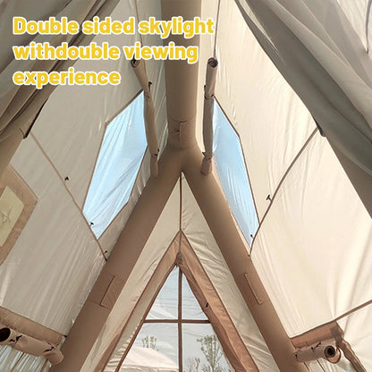 Triangle Inflatable Tent Easy Setup 4 Season 2 Persons Waterproof Windproof Outdoor Tent portable house hiking fishing Good Vibrations