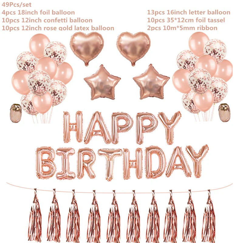 Rose Gold Party Disposable Tableware Set Paper Plate Cup Kids Adult Birthday Wedding Bachelorette Party Decoration Baby Shower Good Vibrations