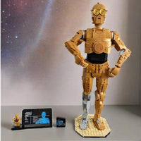 2025 NEW 75398 1140pcs C-3PO Droid Model Building Blocks Bricks DIY Assembly Home Decor Toys for Children Boy Christmas Gifts Good Vibrations