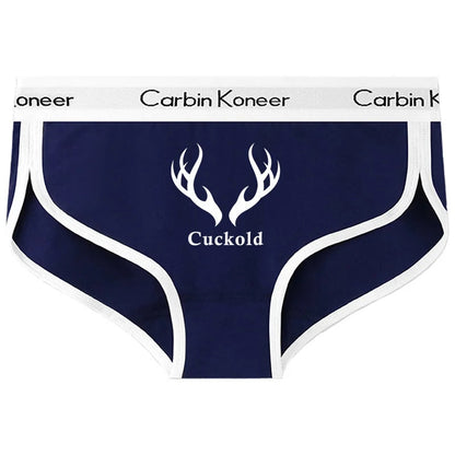 Antlers Cuckold Sexy Print Underwear for Women Cute Women Panties Premium Cotton Underpant Women Intimates Underwear Women Good Vibrations