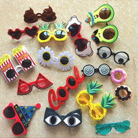 1 Pcs Sunglasses Funny Crazy Party Dress Glasses Accessories Novelty Costume Party Carnival Glasses Event Decoration Supplies Good Vibrations