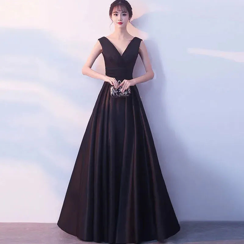 Toast Bridesmaid Evening Dresses Women's 2025 New Fashion Slim Annual Meeting Host Long Dress Female Birthday Party Banquet Dres Good Vibrations