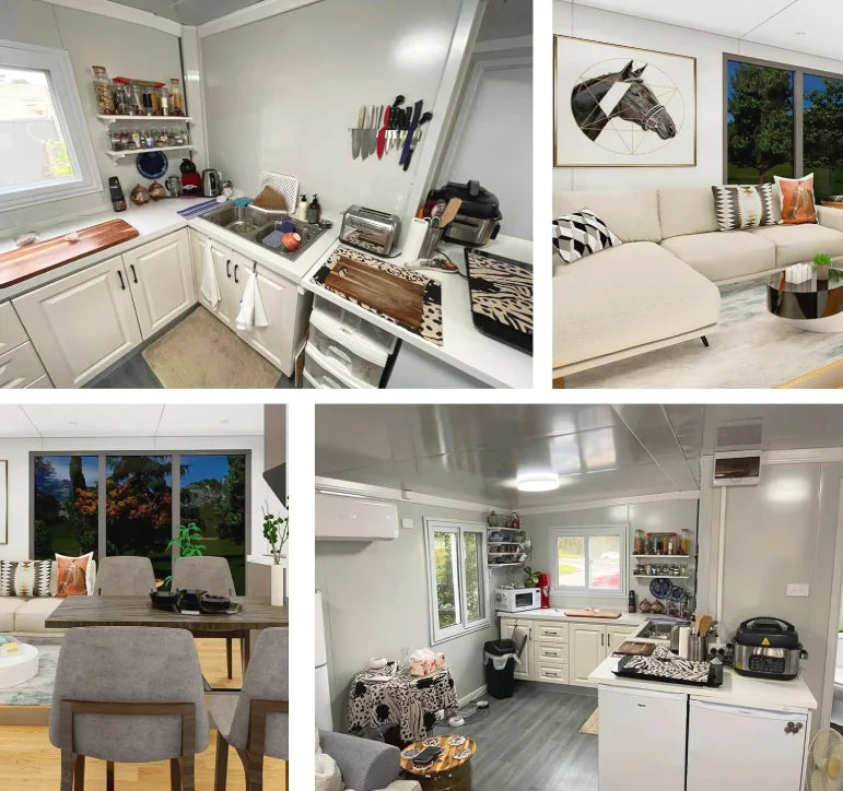 Customized 20ft Luxury Boxable Container House 40ft Expandable Modern Office Mall Design for Hotels and Home Use Good Vibrations